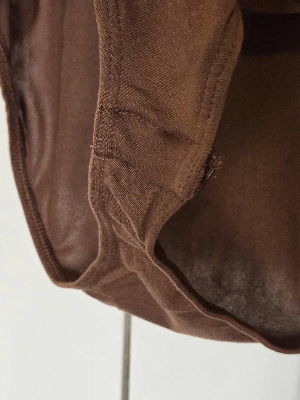 NWT H+H by Heart Hips Brown Cowl Neck Bodysuit Size M Y2K Going Out Top - Picture 4 of 7